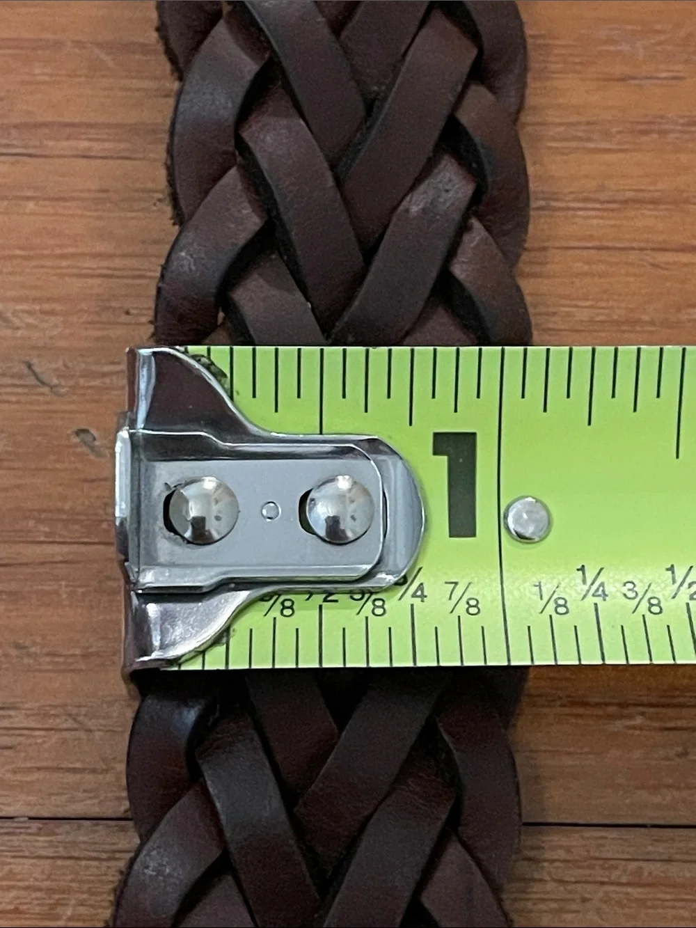 Wrangler Mens Brown Braided Woven Leather Belt Size 36 90 Guatemala